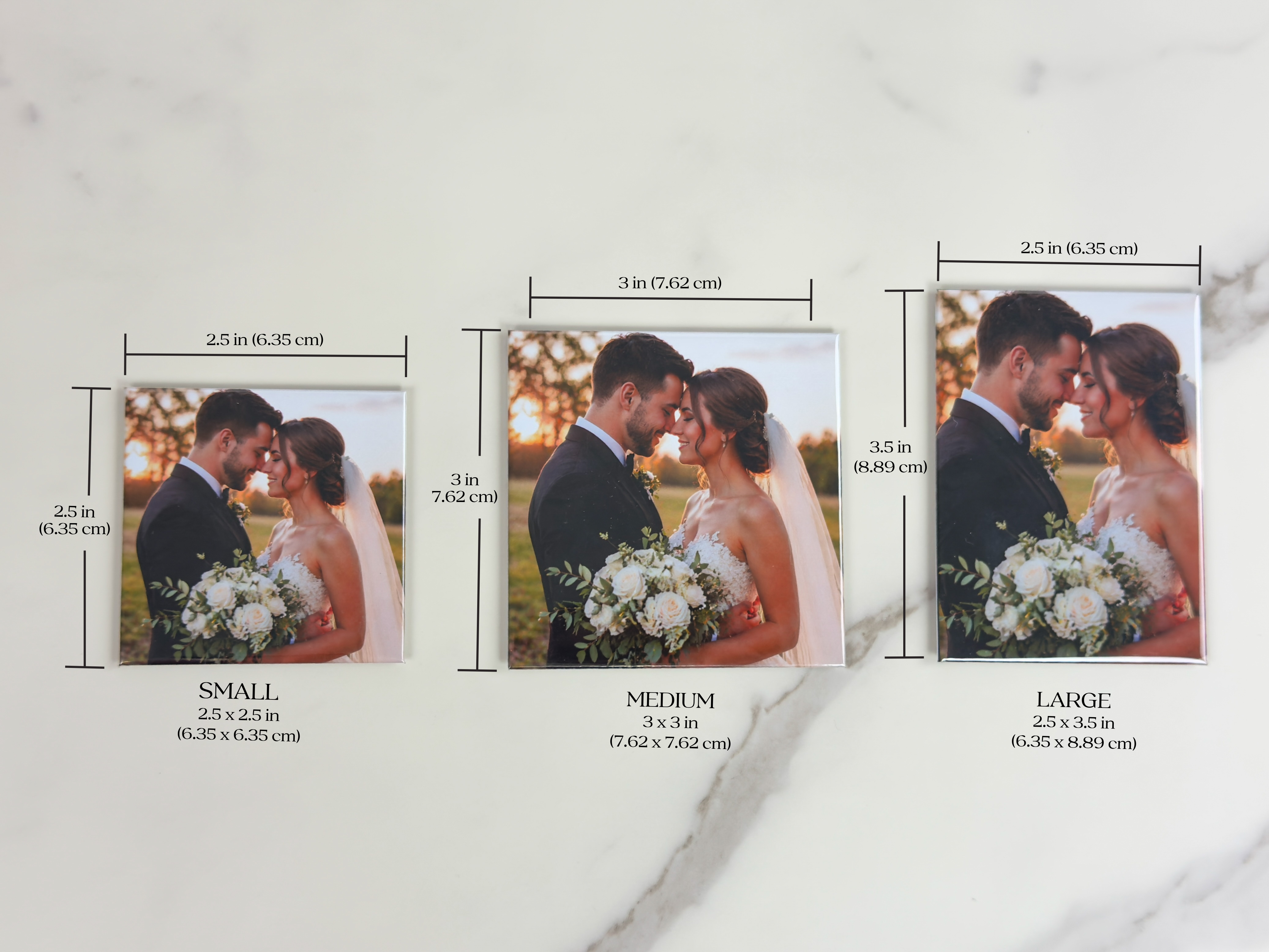 Custom Pressed Photo Fridge Magnets