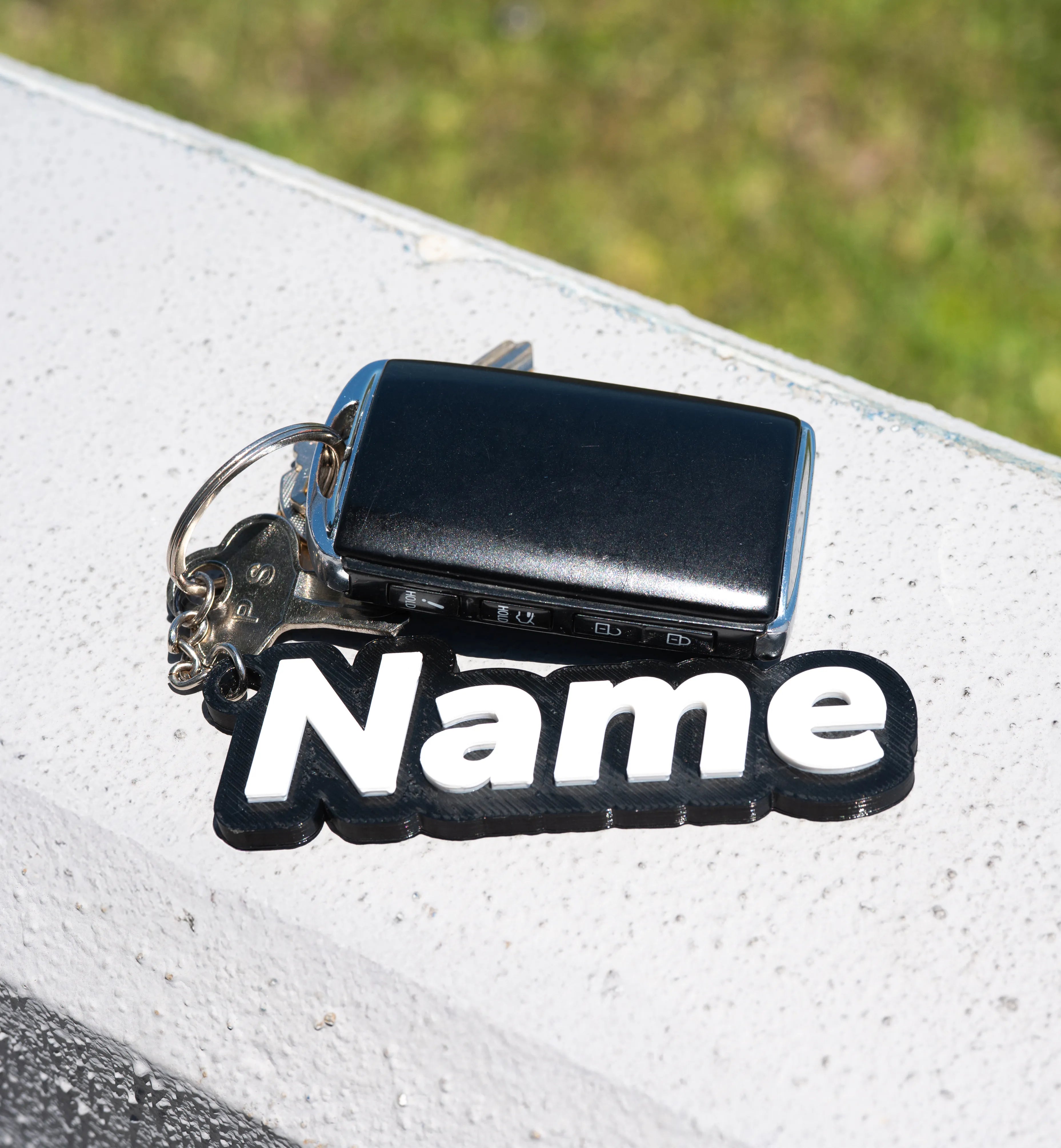 Custom 3D Printed Name Keychain