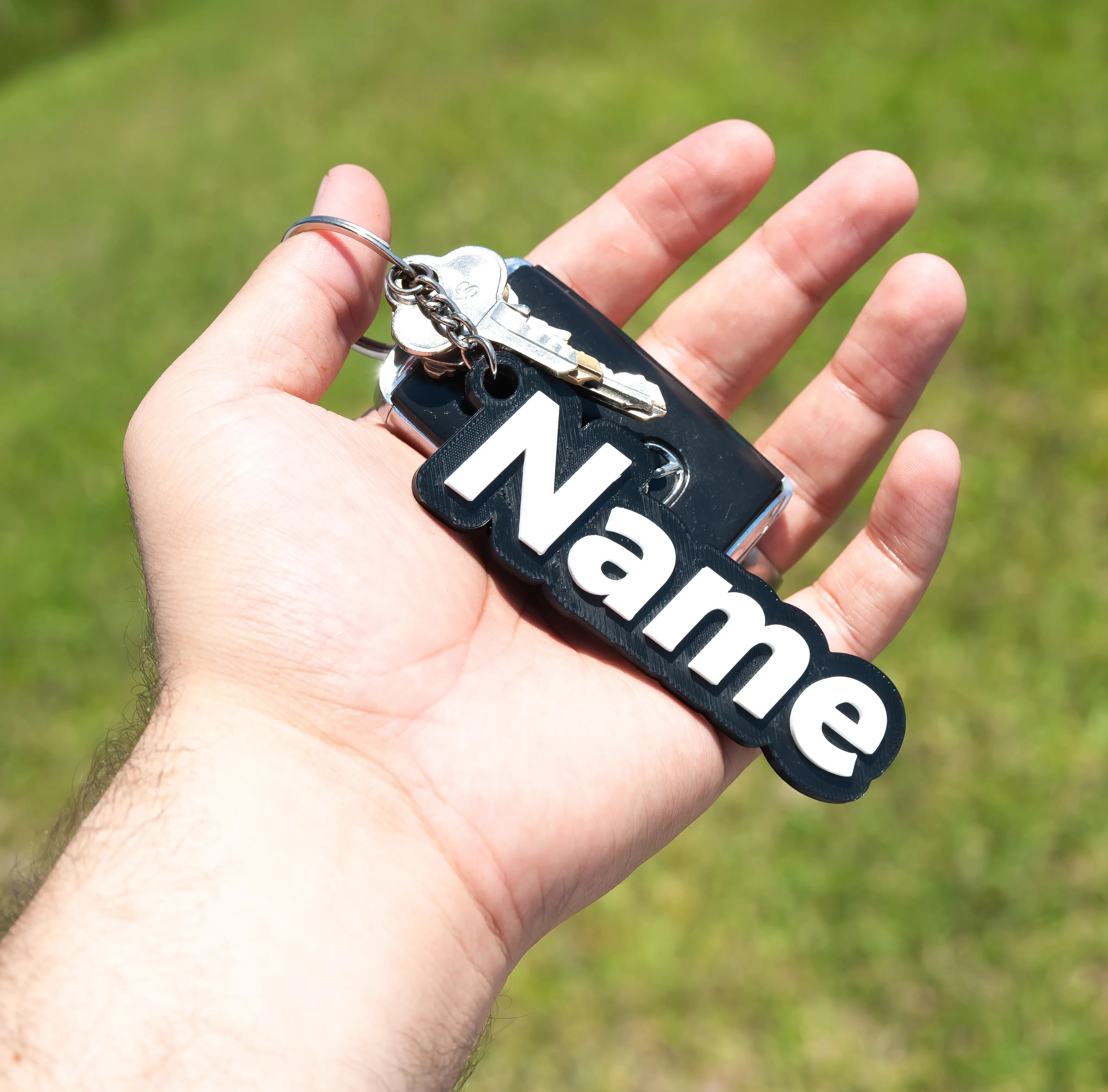 Custom 3D Printed Name Keychain
