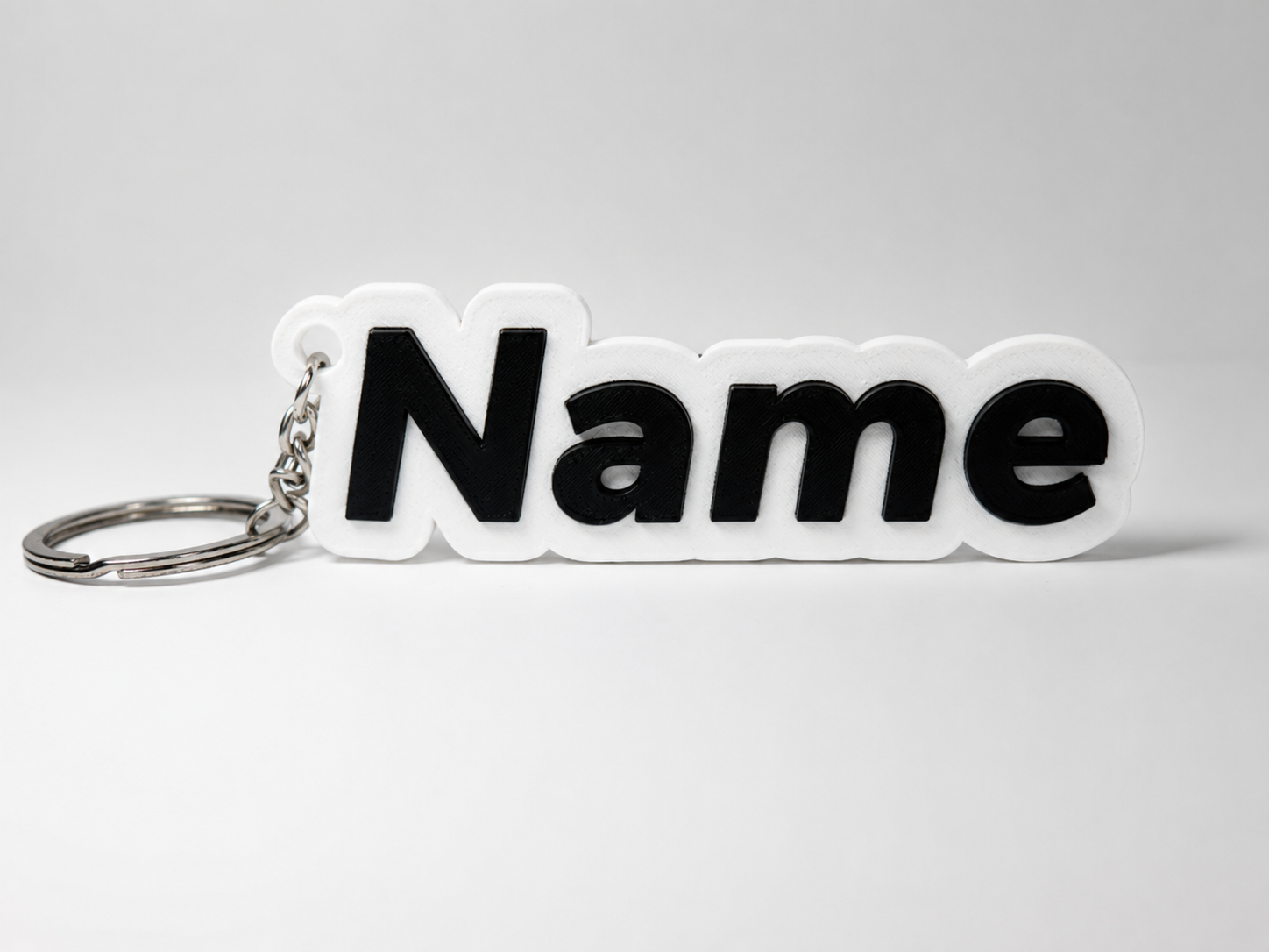 Custom 3D Printed Name Keychain