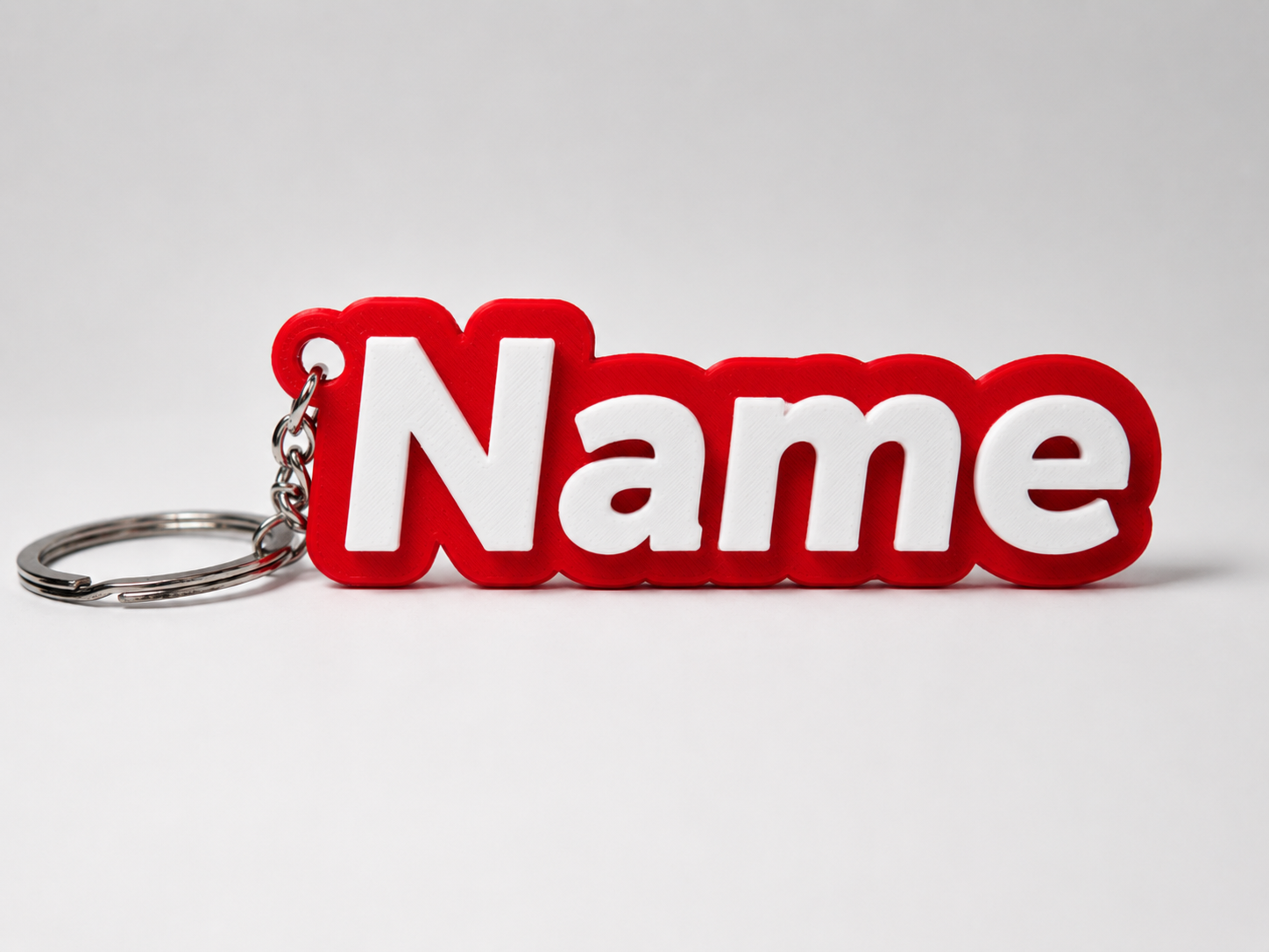 Custom 3D Printed Name Keychain