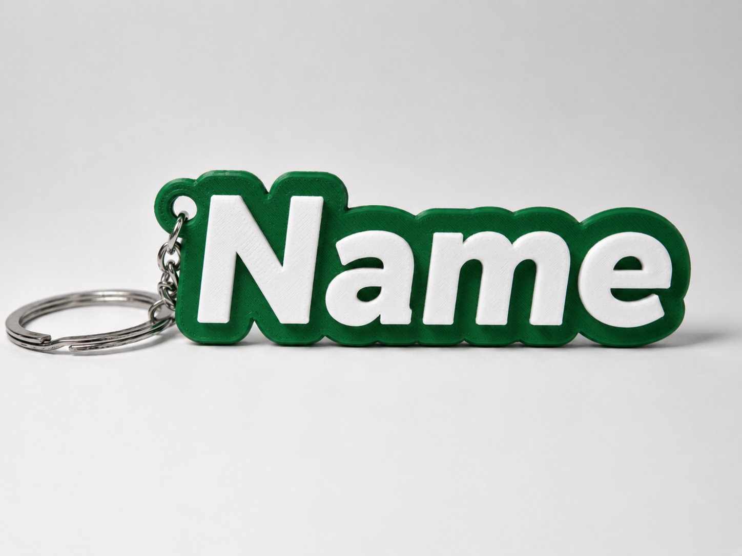 Custom 3D Printed Name Keychain