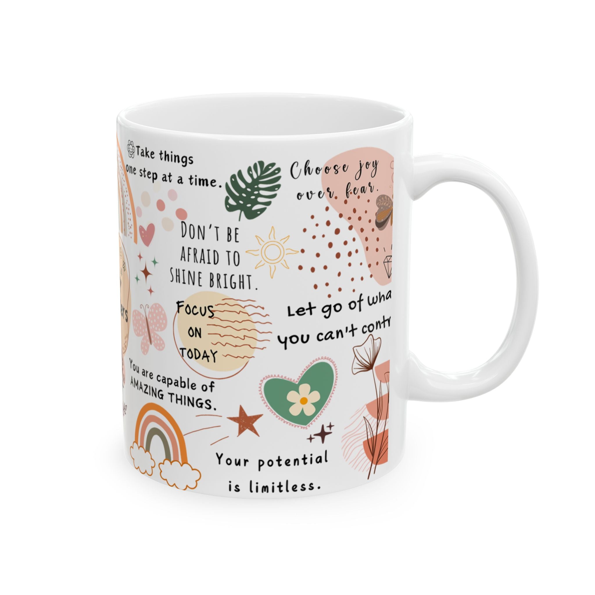 Daily Reminders Motivational Mug – 11 oz ORCA AAA Premium Ceramic